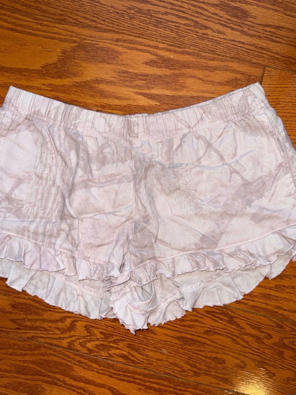 Hollister Pale Pink Ruffle Lounge Shorts